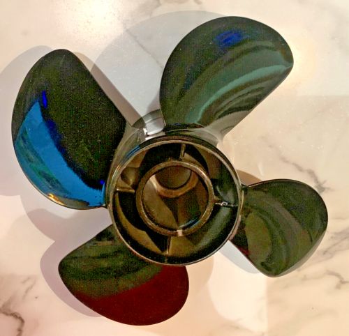 14 X 19 RH 4 BLADE QUICKSILVER NEMESIS PROPELLER (8M0055535) 4-3/4" GEARCASE, US $133.88, image 13