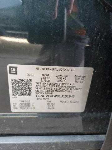 Passenger Quarter Glass Privacy Tint Opt Ako Fits 18-19 TRAVERSE 1830966, US $100.00, image 6