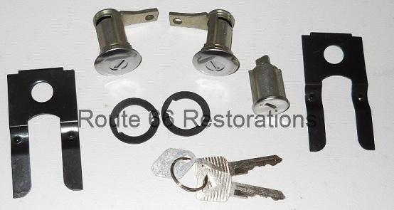 1964 1965 ford fairlane ignition door lock set with keys