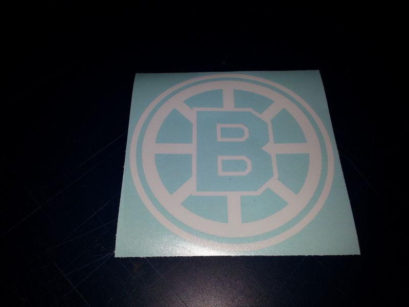 Boston bruins decal window sticker window decal 5.5in white or ur choice color