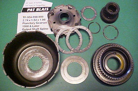 Torqueflite 1968+ 904-998-999 “2.74-1.54” front planetary gearset assembly