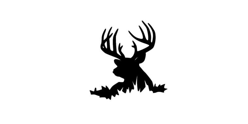 Deer hunter decal - 6.8"w x 7.0"h