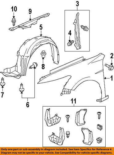 Honda oem 74100ta0a00 fender liner