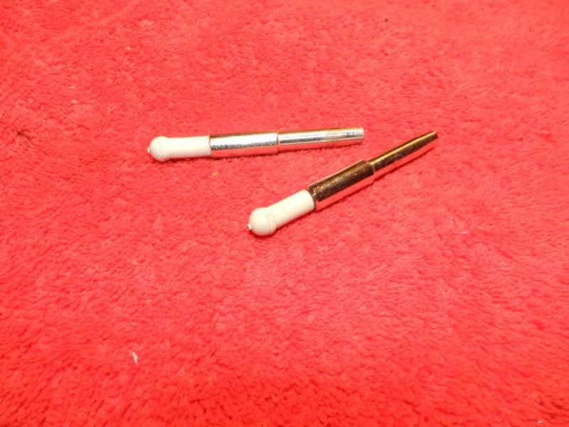 Nice chrome visor tips w rubber tips 63-64-65-66-67 cornet/belvedere/charger