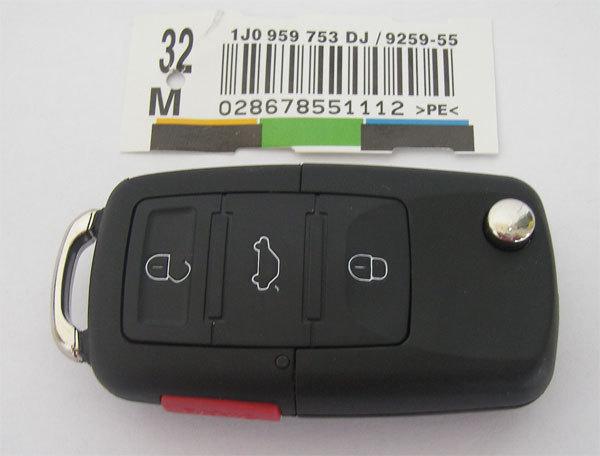 Remote key fob shell for 06-10 vw jatta rabbit gti golf