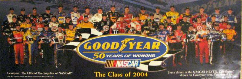 Nascar class of 2004 all driver photo poster ! free shipping