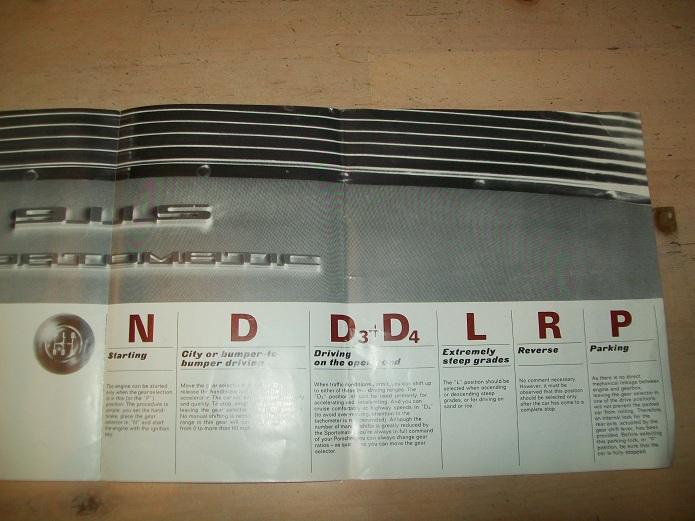 RARE!! 1967 PORSCHE CAR DEALER BROCHURE SPORTAMATIC TRANSMISSION GERMANY, US $39.99, image 3