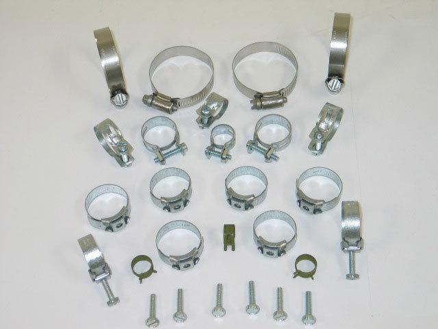 1973-1974 corvette radiator & heater hose clamps 350