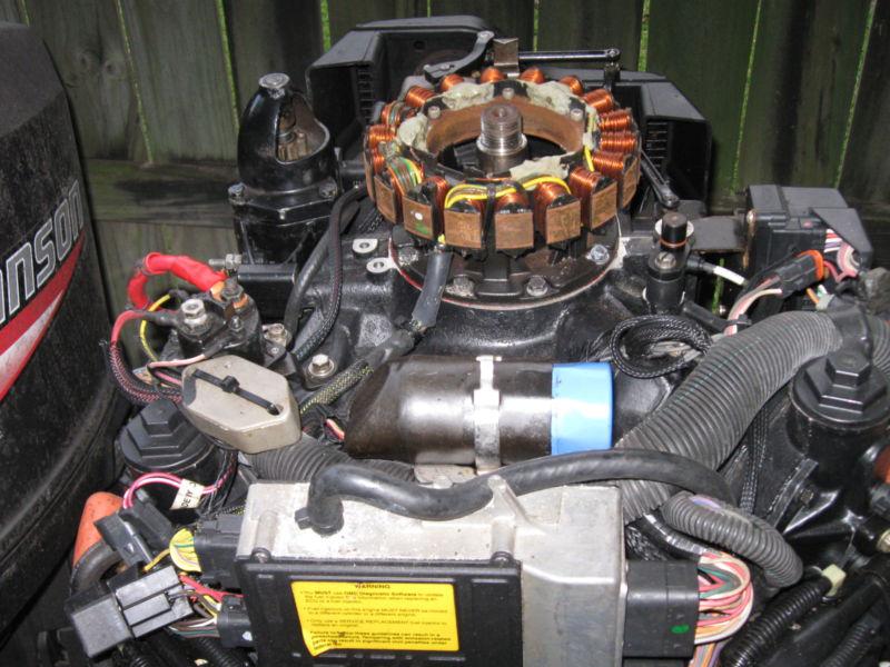 2000 FICHT 200 225 250 Evinrude Johnson Flywheel 586539 345365, US $249.95, image 8