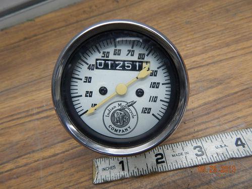 Mini speedometer indian scout chief motorcycle w logo factory gauge gilroy