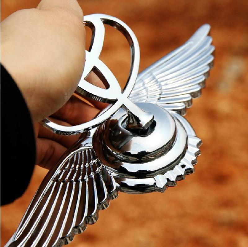 For toyota wing 3d car front bonnet metal hood badge emblems stickers sliver