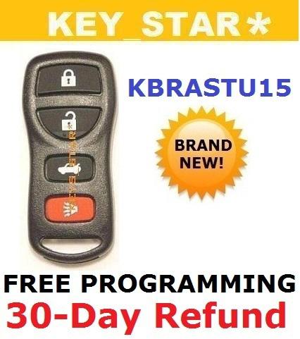 Brand new infiniti nissan keyless remote kbrastu15 4-button fob + free program