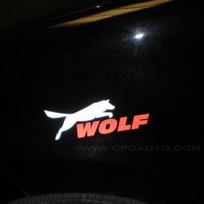 Car  vinyl decal sticker car side stickers reflect wolf for ford focus 2pcs #193