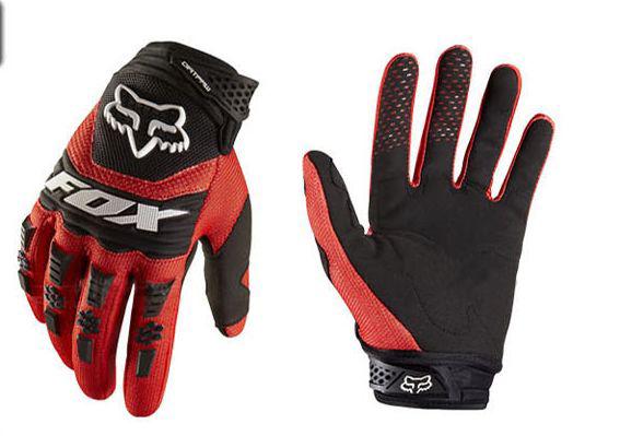 New full finger bike bicycle cycling motorcycle sports gloves red black #3