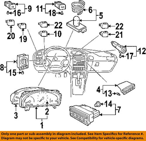 Saab oem 12762731 cluster & switches-heater control