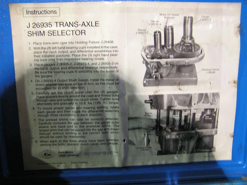 Kent-Moore Manual Trans-Axle Shim Selector J-26935, US $29.99, image 2