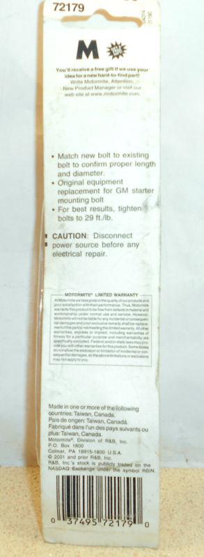 Dorman Starter Mounting Bolt 72179 , US $4.69, image 3