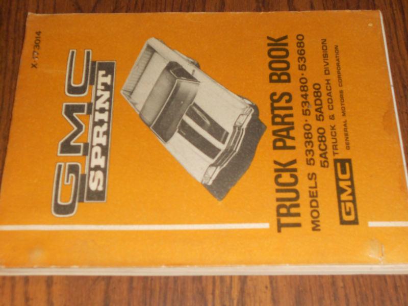 1971 / 1972 / 1973 / GMC SPRINT (EL CAMINO?) PARTS BOOK / ORIGINAL PARTS CATALOG, US $74.50, image 2
