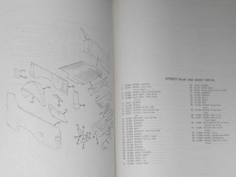 Find 1971 / 1972 / 1973 / GMC SPRINT (EL CAMINO?) PARTS BOOK / ORIGINAL