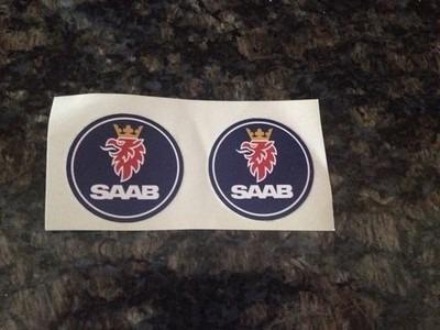 1 saab hood trunk decal emblem repair stickers size 1.9