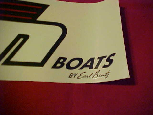 TRITON BOATS BY EARL BENTZ LARGE VINYL DECALS.WHITE-RED-BLACK.PAIR., US $49.99, image 2