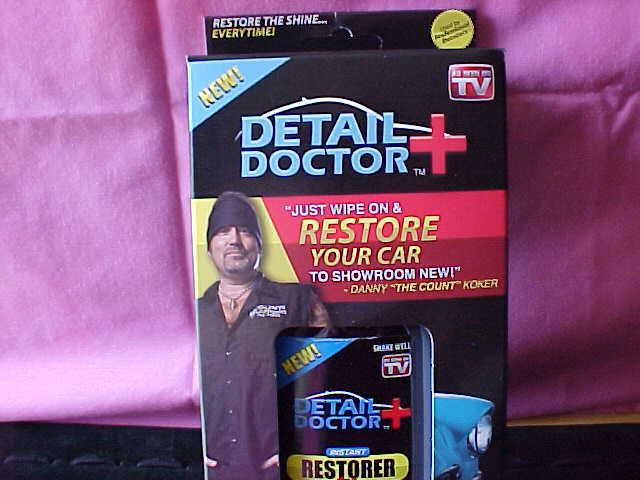 Detail doctor instant restorer as seen on tv renew vinyl new leather car wipe