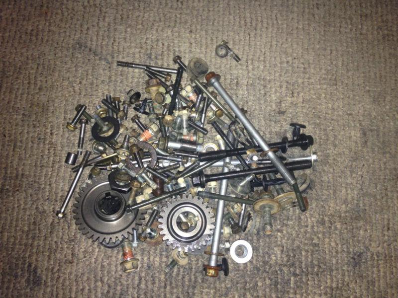 2006 suzuki ltr 450 engine frame bolts gears tear down grab bag