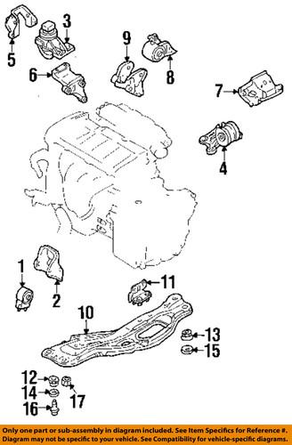 Mazda oem kb3139100 engine torque strut mount-mount