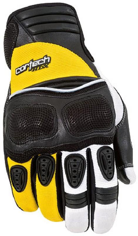 Mens yellow cortech hdx motorcycle glove xxxl 3xl