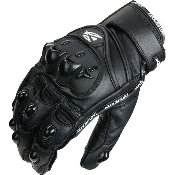 Black m agv sport vortex leather glove