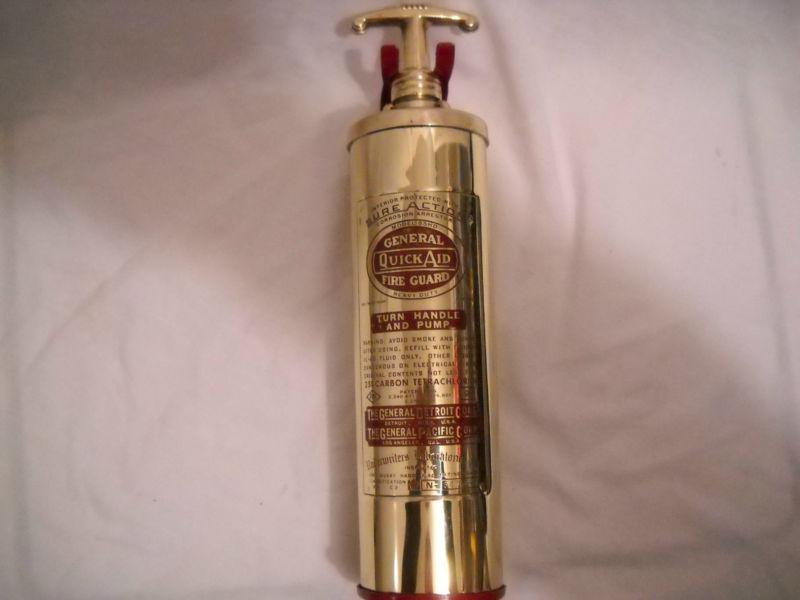 Vintage brass general quick-aid fire extinguisher "1949 - 1952"  chris-craft"