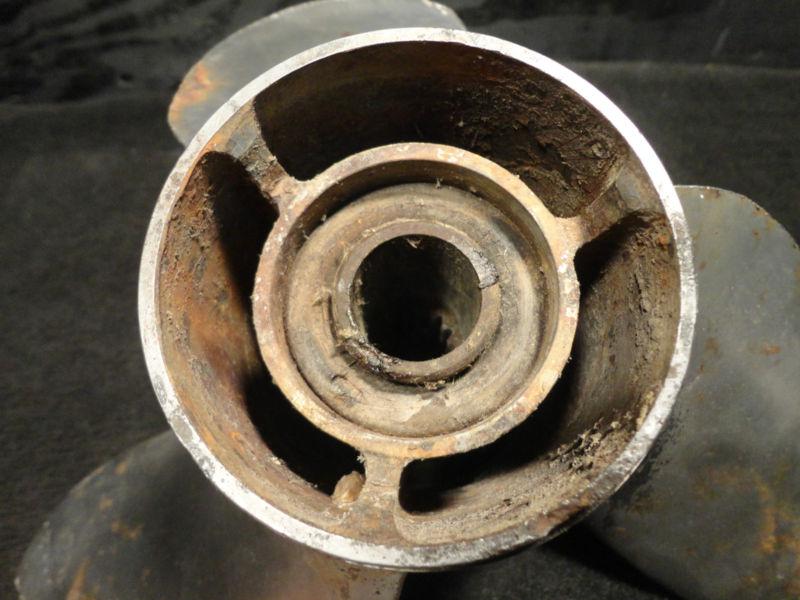 USED JOHNSON/EVINRUDE/OMC 13 3/8 x 17p V4 STAINLESS STEEL PROPELLER BOAT PROP, US $49.97, image 8