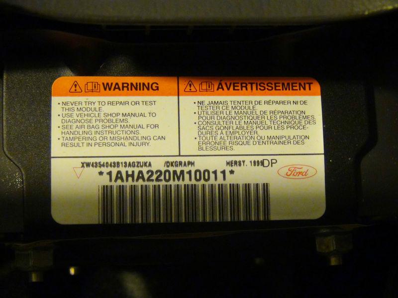 Find 2000 LINCOLN LS DRIVER SIDE AIR BAG Steering Column Dark Gray in
