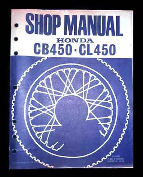 1968-74 honda cb450 cl450 cl cb 450 k1-k7 repair manual
