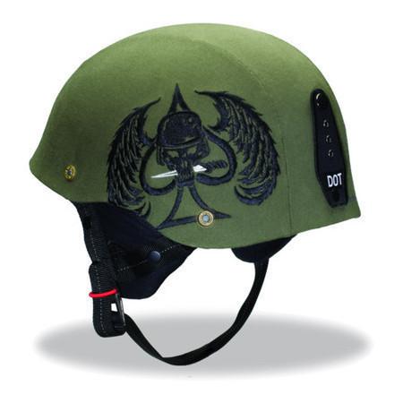 Bell drifter half helmet combat green adult size small