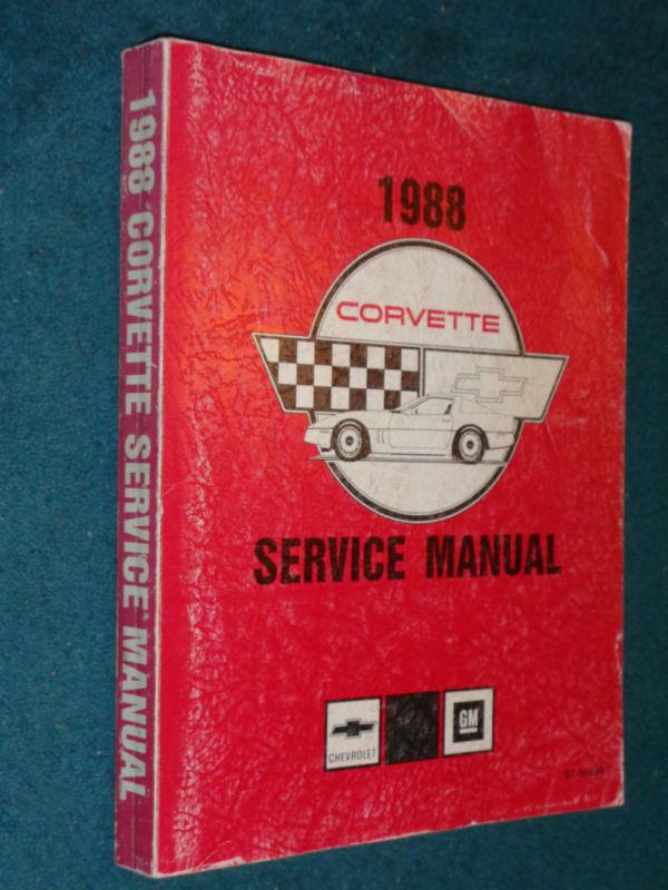 1988 corvette shop manual / shop book / original!!!