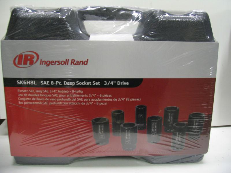 Ingersoll rand 3/4" dr sae deep socket set #sk6h8l