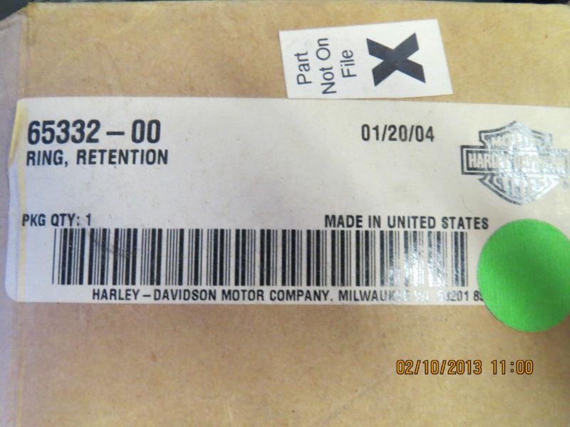 Harley davidson retention ring 65332-00