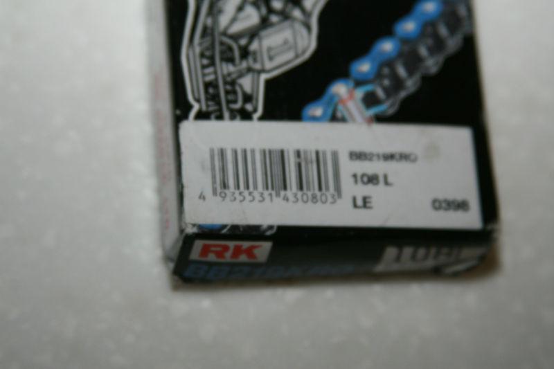 RK Takasago Chain BB219KRO-108L (BLUE) Kart Racing Super Endurance