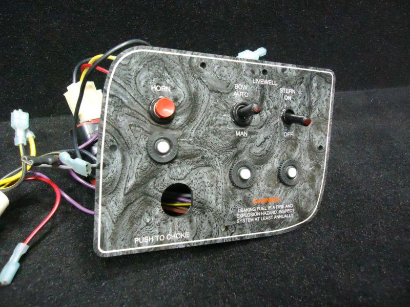 Brunswick switch panel 6.5" x 4.5"  marine / boat control component part