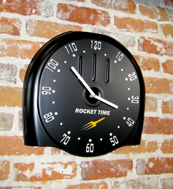 Rocket time clock 1950 oldsmobile cadillac air cleaner hot rat rod custom street