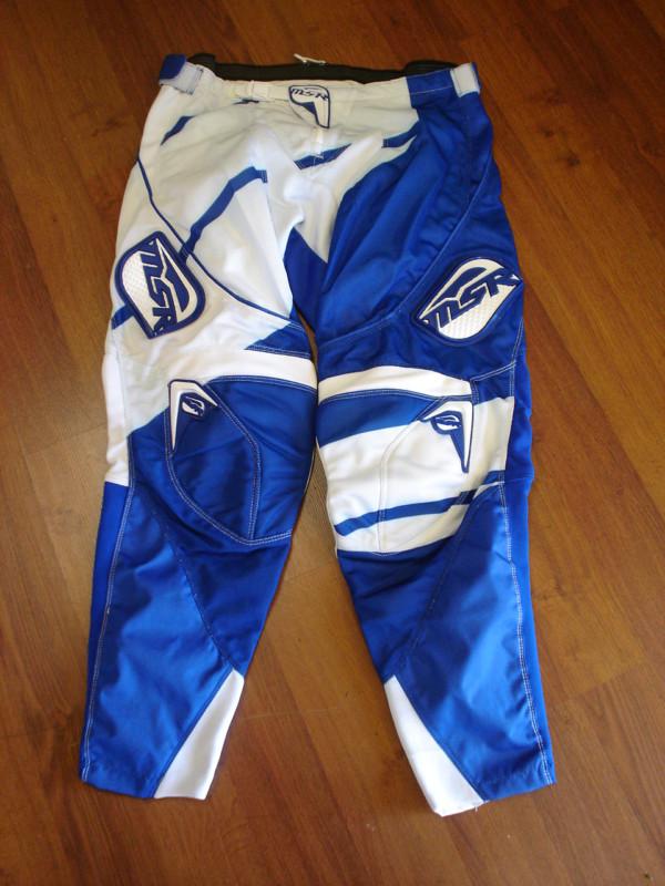 2014 MSR MAXAIR SPLIT Vented Motocross Pants - Size 38 - Blue/White, US $64.50, image 2