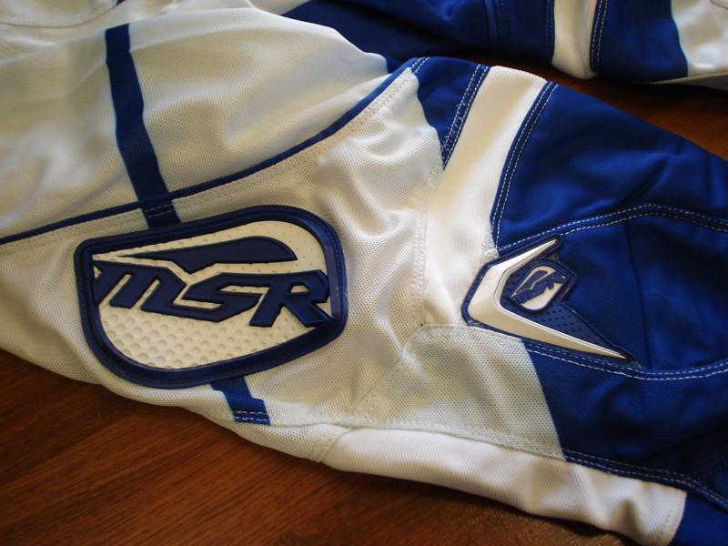 2014 MSR MAXAIR SPLIT Vented Motocross Pants - Size 38 - Blue/White, US $64.50, image 5