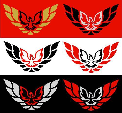 Pontiac 93-02 trans am/firebird pillar birds--any color