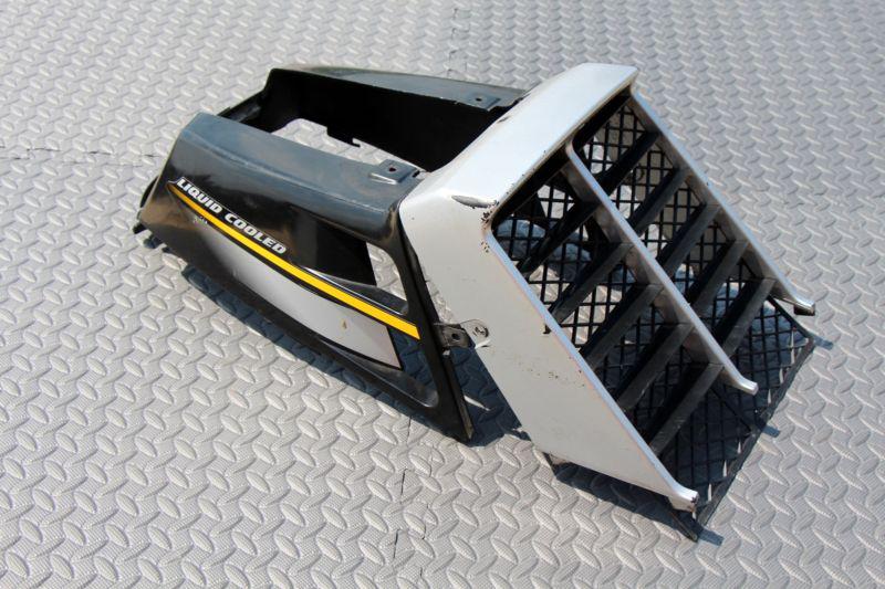  yamaha banshee grill + gas tank plastic + radiator cover  silver black v-31 