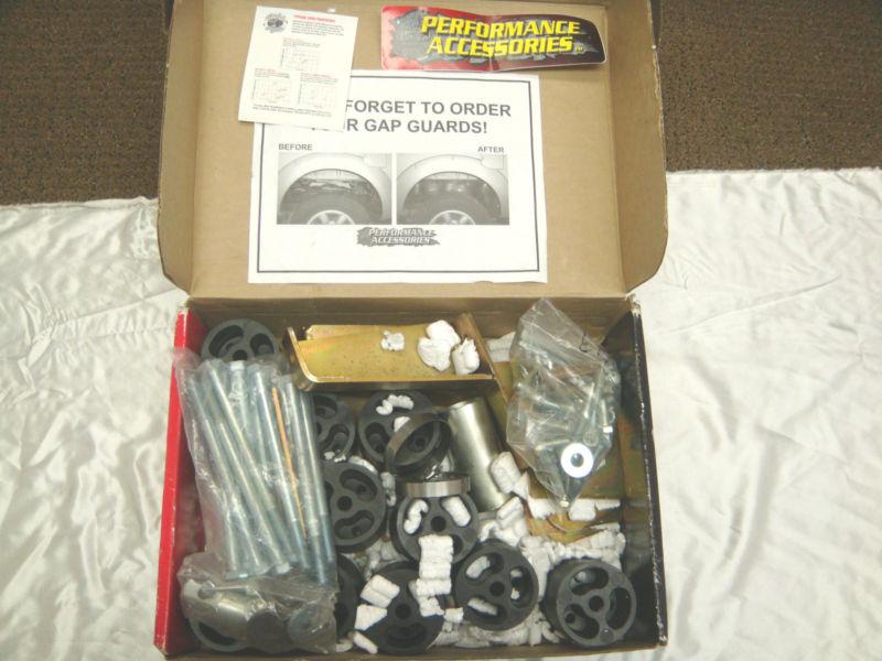 Performance accessories body lift kit 123 