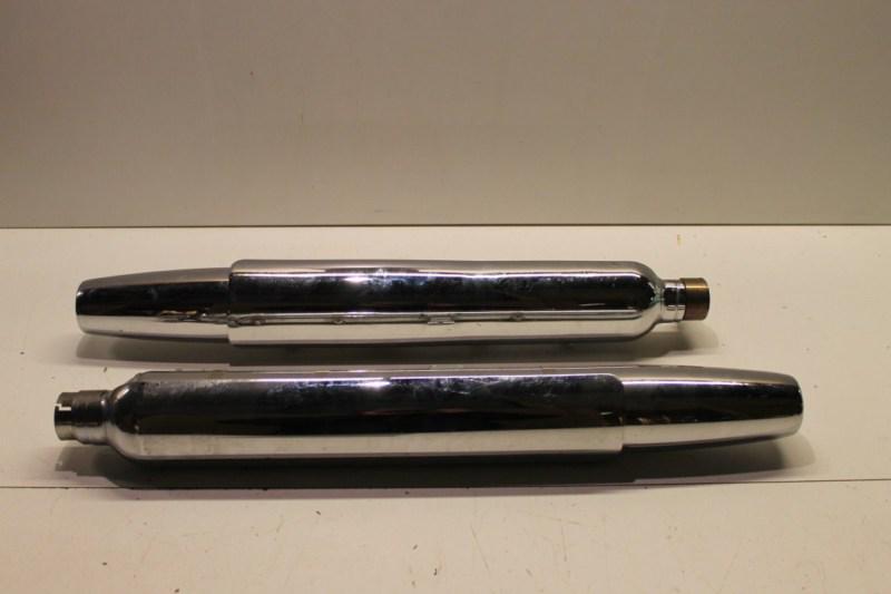 Harley davidson flstc crossover set mufflers exhaust e4 ab '07