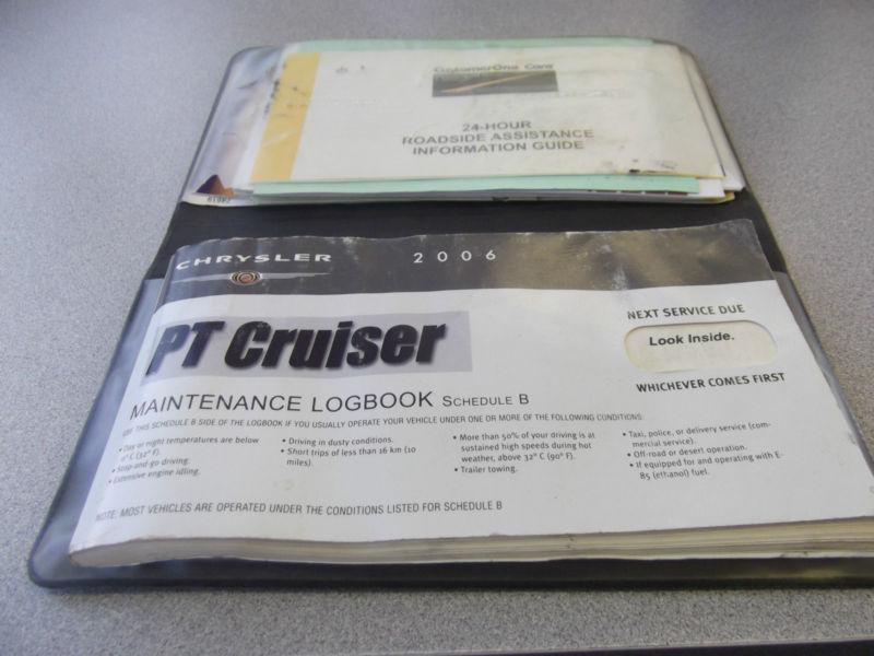 2006 chrysler pt cruiser maintenance logbook and case