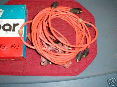 Nos mopar 1959-76 big block plug wires orange