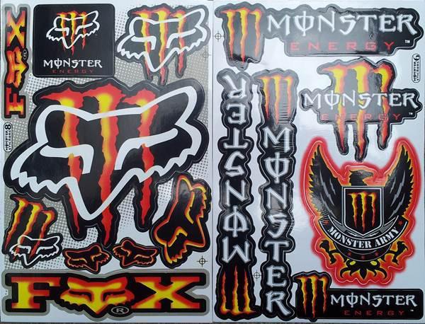 2 sheets car stickers racing decal motocross atv hot sale! free shipping s026